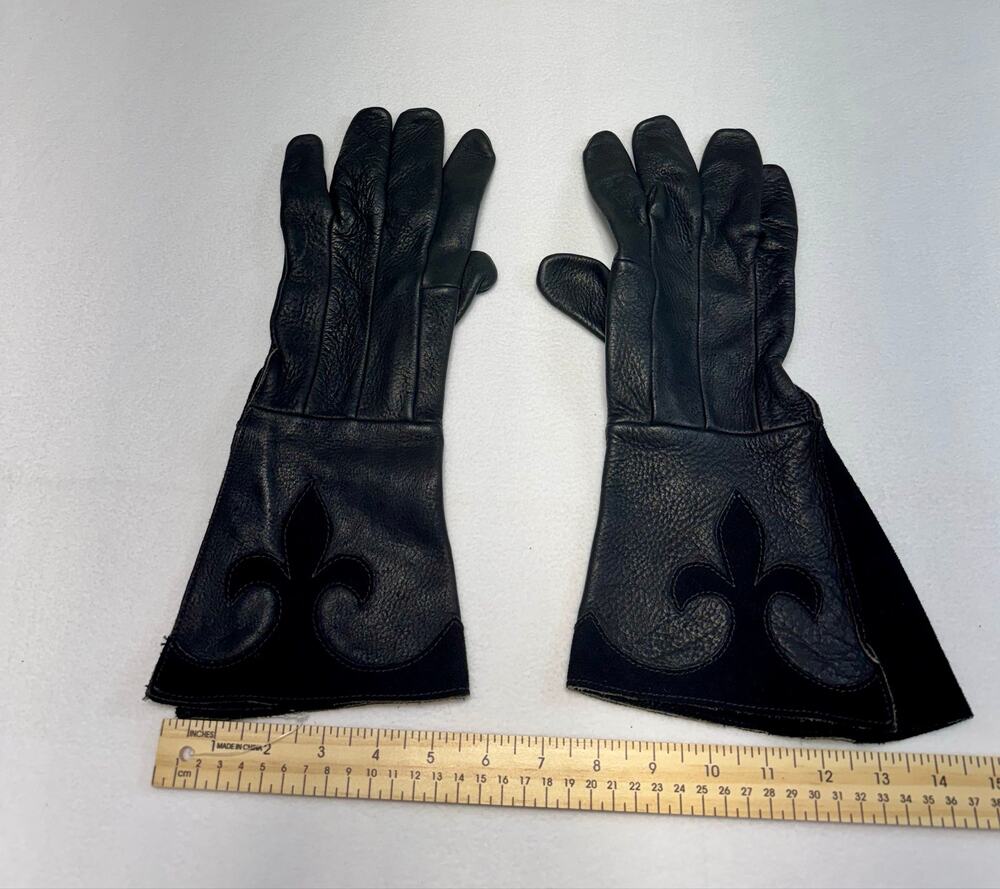 Gothic Medieval Renaissance LARP Steampunk Vampire Witchy leather gloves 0032A3